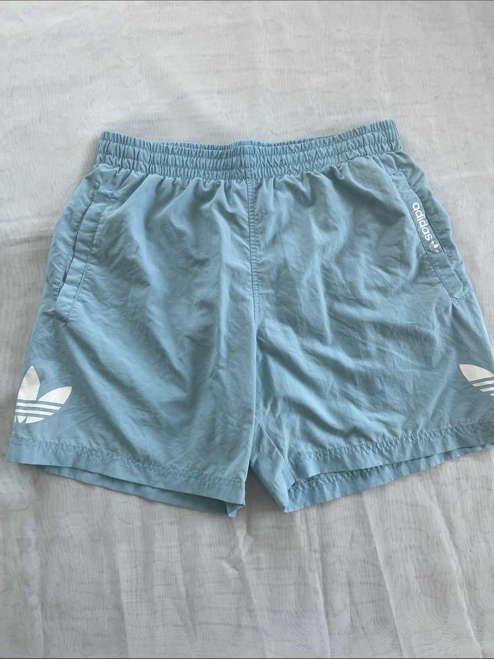 adidas Pale Blue Swim Shorts
